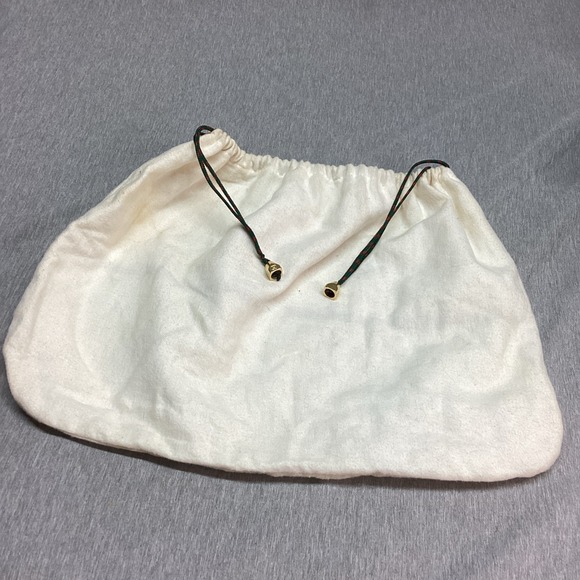 Vintage GUCCI Accesory Collection Dust Bag Cotton Red Green Stripe Italy 13 X 10 - Picture 4 of 4